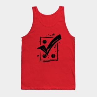 Better Things Are Necessary And Possible: Motivational Tick Symbol Tank Top